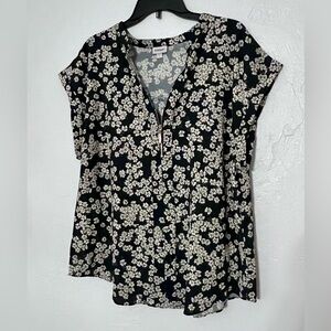 Avenue blouse, gold zipper size 16